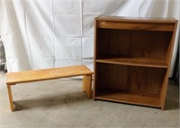 Book Shelf and Wood Stand