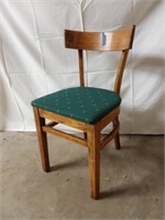 Curved Back Wood Chair