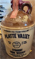 Platte Valley Corn Whiskey Sealed Brown Jug