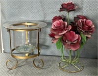 11 - CANDLE HOLDER & FLORAL DECOR (W85)