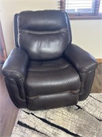 Adjustable Leather  Power  Recliner