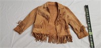 Suede Child's Western Fringe Jacket