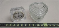 Homco Heart Shaped Trinket Dish, France Crystal