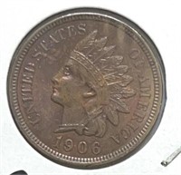 1906 Indian Cent Gem BU Red Brown