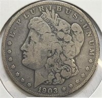 1903S Morgan Silver Dollar Nice Key
