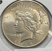 1926P Peace Silver Dollar Choice