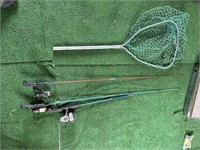 Fishing Net and Fishing Rods