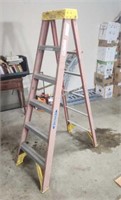6' fiberglass step ladder.