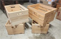 4. Wood crates.