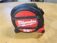 Milwaukee 25' tape measure.