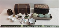 Decorative Boxes, Handpainted Japan Dish & More