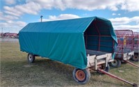 COVERED WAGON- WITH STEEL RACK AND TARP