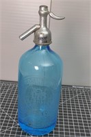 Raygosin & Bank NY Blue Glass Seltzer Botte
