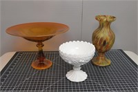 Orange / Brown / White Bowls / Vase