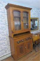 Antique Primitive China Cabinet - NOTES for DIMS