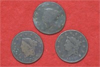 3 - 1825 Large Cents