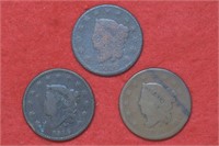 3 - 1826 Large Cents