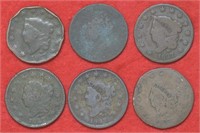 6 - 1827 Large Cents
