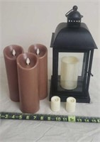 Lantern,  Battery Operated Candles
