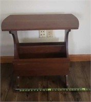 Side Table with Magazines Storage