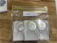 (3) 2020 Silver American Eagle Dollar