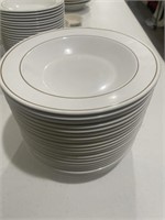 21 - 9 inches rimmed soup bowls