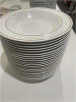 21 - 9 inches Rimmed Soup bowls