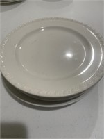 5 - 9 inch ribbed plates, 2 - 10 inch smooth