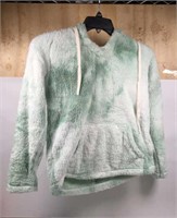 New Turquoise Fuzzy Hoodie Size Small