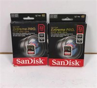 New Lot of 2 SanDisk Extreme Pro SHDC UHS-I Card