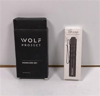 New Wolf Project Manicure Set and Flashlight