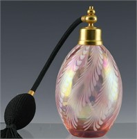 ITALIAN IRIDESCENT ART GLASS PERFUME BOTTLE