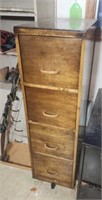 4 drawer wood file cabinet
