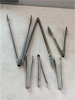 2-16 inch tongs, 1-9 inch tong, 3-7 inch ice