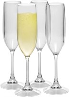 49$-good glassware champagne flutes x4