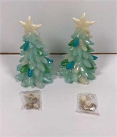New lot of two Ocean Themed Christmas Trees with