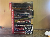 4 Auto World Die Cast Cars 1:18 Scale