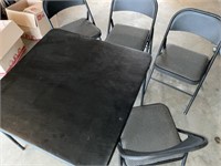 Nice Costco coffee table with padded chairs