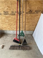 Brooms and rakes