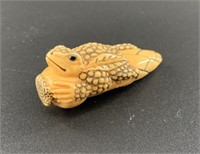 Antique mammoth netsuke of a remarkably detailed t