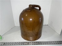 Large glazed crock jug
