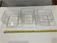 3-2 quart Cambro food containers