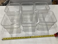 6-3 quart Cambro food containers