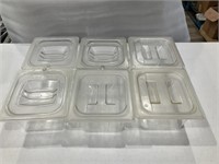 6-7x6 1/2x4 inch plastic food storage containers