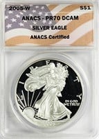 2005-W Silver Eagle PR-70 DCAM