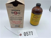 BOX OF HOPPES POWDER SOLVENT, APPEARS TO BE PARTIA
