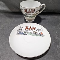 Maw cup and saucer