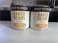 2 7lb 4oz cans of baked beans with pork