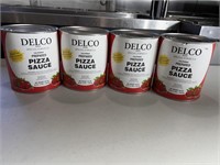 4 6lb 11oz cans of pizza sauce