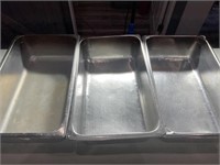 3 steam table pans